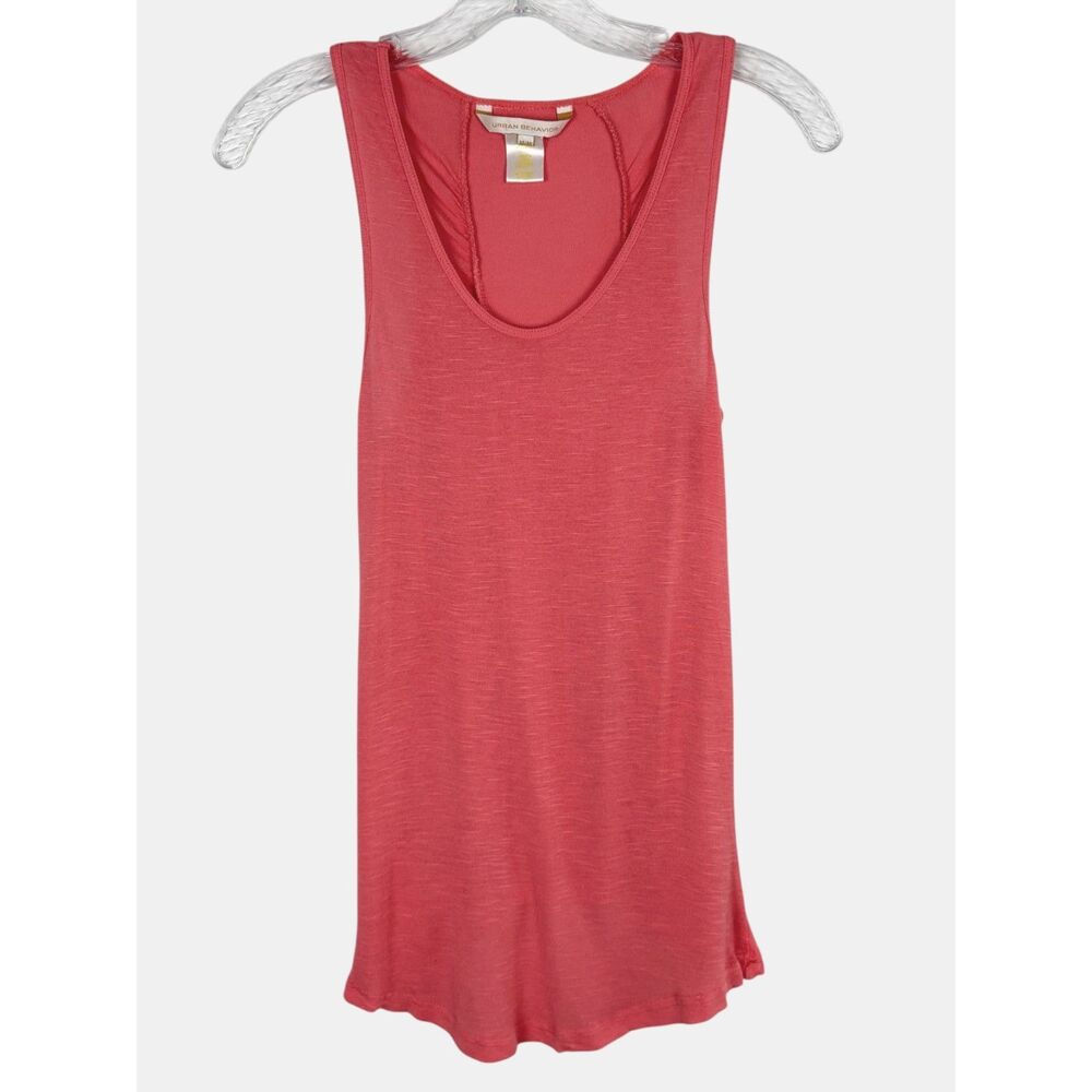 Urban Behavior Coral High Low Tank Top Stretch Lightweight BNWOT Size M